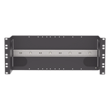 Soporte Industrial Para Instalar Equipos de Montaje en Riel DIN, Para Racks o Gabinetes Estándar de 19in, de 4UR, Color Negro