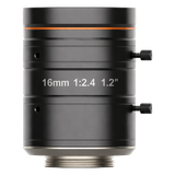 Lente FA de foco fijo para visión artificial de 16 mm / apertura F2.4 a F16 / 25 megapíxeles / círculo de imagen 1.2″ / montura C