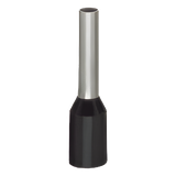 FERRUL PARA CALIBRE 1.5MM2 / 16 AWG / L: 12 L1: 6 D: 4 D1: 3,5 D2: 1,7 / COLOR: NEGRO