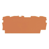 Placa Final e Intermedia / 0.8 mm Espesor / Naranja / Poliamida PA 66 / UL94 V0 / Montaje Tipo Encajable / 70 x 33 mm (2.756 x 1.299 in)