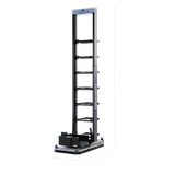 Unidad robotizada de transferencia de cajas de alta capacidad con recolección telescópica de hasta 10 m para almacenes automatizados