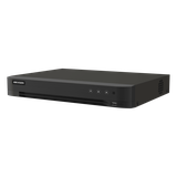 DVR 16 Canales TURBOHD + 16 Canales IP / 8 Megapixel (4K) / Audio Bidireccional / ACUSENSE / Audio Bidireccional / 1 Bahía de Disco Duro / Salida de Video en Full HD / H.265+