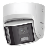 [FlexVu] [PROTECCIÓN ACTIVA] Turret IP Panorámica 4 Megapíxel / 2 Lentes 2.8 mm (180°) / Imagen a Color 24/7 (ColorVu) / PoE / WDR 130° / IP67 / ACUSENSE / Luz Estroboscópica y Alarma Audible / 30 mts Luz Blanca / Mic