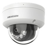 [Dual Light] Domo IP 8 Megapixel (4K) / Lente 2.8 mm / 30 mts IR + 30 mts Luz Blanca / Micrófono Integrado / IK08 / ACUSENSE Lite / Exterior IP67 / H.265 / PoE / ONVIF