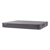 DVR 8 Canales TURBOHD + 8 Canales IP / 8 Megapixel (4K) / Audio de dos vías por Coaxitron / ACUSENSE / Reconocimiento Facial / Alarmas I/O / 1 Bahía de Disco Duro / Salida de Video en 4K / H.265+