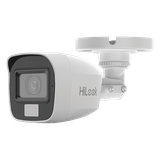 [Dual Light + ColorVu] Bala TURBOHD 3K megapixel / 20 mts IR + 20 mts luz blanca / Lente 2.8 (105° de Visión) / Exterior IP66 / Audio por Coaxitron / TVI-AHD-CVI-CVBS / Metal / Smart-Hybrid light