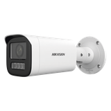 Bala IP 4 Megapíxel / Lente Motorizado 2.8 a 12 mm / Dual Light (50 mts IR + 50 mts Luz Blanca) / ACUSENSE Lite / Microfono Integrado / Exterior IP67 / WDR 120 dB / PoE / Micro SD / Alarmas I/O