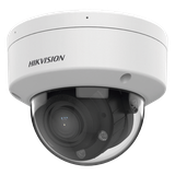 Domo IP 4 Megapíxel / Lente Motorizado 2.8 a 12 mm / Dual Light (30 mts IR + 30 mts Luz Blanca) / Motion Detection 2.0 / Microfono Integrado / Exterior IP67 / IK08 / WDR 120 dB / PoE / Micro SD