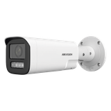 Bala IP 4 Megapíxel / Lente Mot. 2.8 a 12 mm / Dual Light (50 mts IR + 50 mts Luz Blanca) / ACUSENSE Lite / Audio de Dos Vías / Luz Intermitente y Alerta de Audio / Exterior IP67 / WDR 120 dB / PoE / Micro SD