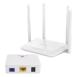 Kit 1 ONU Bridge V-Sol, Dual GPON/EPON con Router Home Mesh Ideal para distribuciones WISP de mayor cobertura Wi-Fi en Hogares y Oficinas