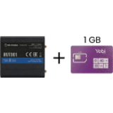 Router Teltonika LTE/4G RUT901 + SIM de YOBI de 1GB por Mes durante un año de servicio (solo datos)