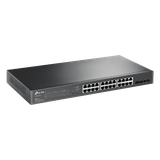 Switch PoE JetStream SDN Administrable 24 puertos 10/100/1000 Mbps + 4 puertos SFP, 24 puertos PoE, 250W, administración centralizada OMADA SDN