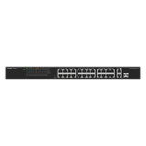 Switch PoE+ no Administrable, hasta 180 Watts Ideal para CCTV, 24 Puertos 10/100 PoE+, 2 Uplinks Gigabit (1 SFP COMBO)