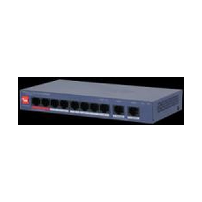 DH-CS4010-8ET2GT-110 SWITCH POE ADMINISTRADO POR NUBE 8 PUERTOS FAST ETHERNET + 2 PUERTOS GIGABIT – 110 W