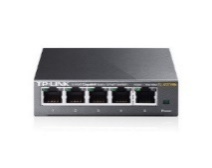 TL-SG105E - SWITCH 5-PORT GIGABIT EASY SMART SWITCH 5× GIGABIT RJ45 PORTS DESKTOP STEEL CASE MTU/PORT/TAG-BASED VLAN, QOS, IGMP SNOOPING, WEB/UTILITY MANAGEMENT, PLUG AND PLAY