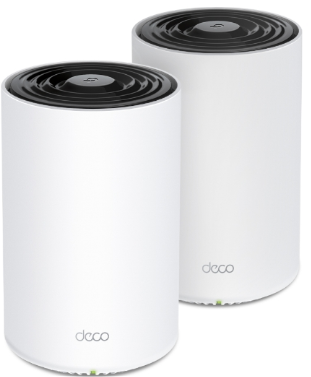 DECO X80(2-PACK) TP-Link Deco Wi-Fi 6 Mesh / AX6000 Dual Band / 5 GHz: 4804 Mbps 2.4 GHz: 1148 Mbps / Puertos: 1×2.5G, 1×Gigabit / AI Mesh, OFDMA, MU-MIMO / HomeShield / App Deco