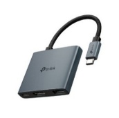UH3020C Hub USB-C TP-LINK 3 en 1, interfaz USB-C 5Gbps, HDMI 4K@60Hz, 1 USB-A datos, Power Delivery 100W, Plug & Play.