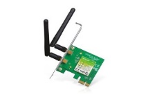 TL-WN881ND Adaptador PCIe TP-LINK WiFi 4 N300 single band (2.4GHz), hasta 300Mbps, 2 antenas externas, interfaz PCI Express, MIMO 2×2, WPA/WPA2.