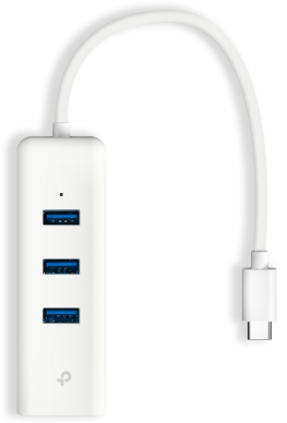 UE330C - USB 3.0 Type-C to Gigabit Ethernet Network Adapter with 3-Port USB 3.0 Type-A Hub