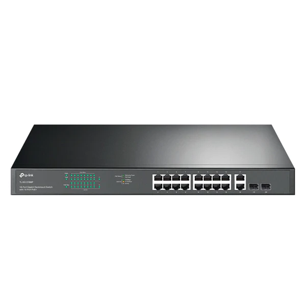 TL-SG1218MP - 18-Port Gigabit Rackmount  Switch with 16-Port PoE+