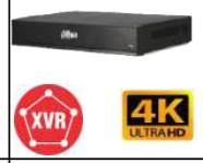 DVR 16CH PENTAHIBRIDO | H.265+ | 8MP | 4K Ultra HD | 4 HDD | 16+16CH IP | ONVIF