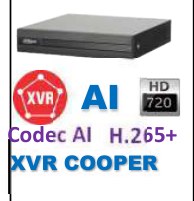 Dahua XVR1B04-I/T - DVR 4CH PENTAHIBRIDO | H.265+ | 720P | WIZSENSE | 1 HDD | 4+1CH IP | ONVIF 16.12