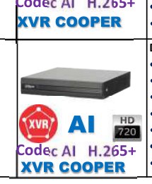 DVR 8CH PENTAHIBRIDO | H.265+ | 720P | WIZSENSE | 1 HDD | 8+2CH IP | ONVIF 16.12