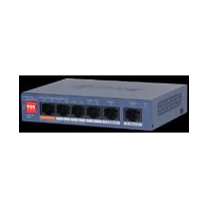 Dahua CS4006-4ET2GT-60 - SWITCH PoE | 4 PUERTOS PoE | 802.3af/at | 10/100Mbps | 60W | POE 2.0