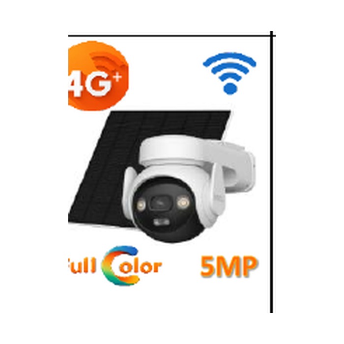 Imou IPC-B7ED-5M0TEA-AM/F - AOV PT 5MP Kit Panel Solar| 4G & Wi-Fi | PAN&TILT | 5.0 MP | SMART FULL COLOR | IR 25M | IP66