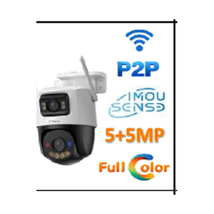 Imou IPC-S7XE-10M0WEDIMOU - CRUISER DUAL 2 | DISUASIÓN ACTIVA | 10 MP |SMART COLOR | IR 30M | IP66 | Wi-Fi 6