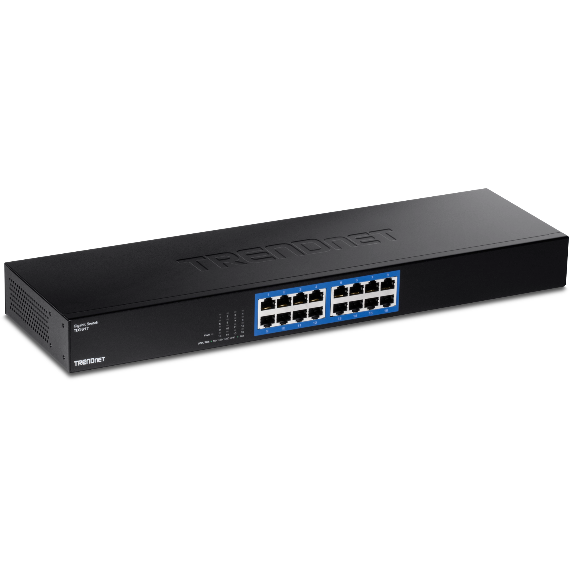 Switch de red TRENDnet de 16 puertos Gigabit