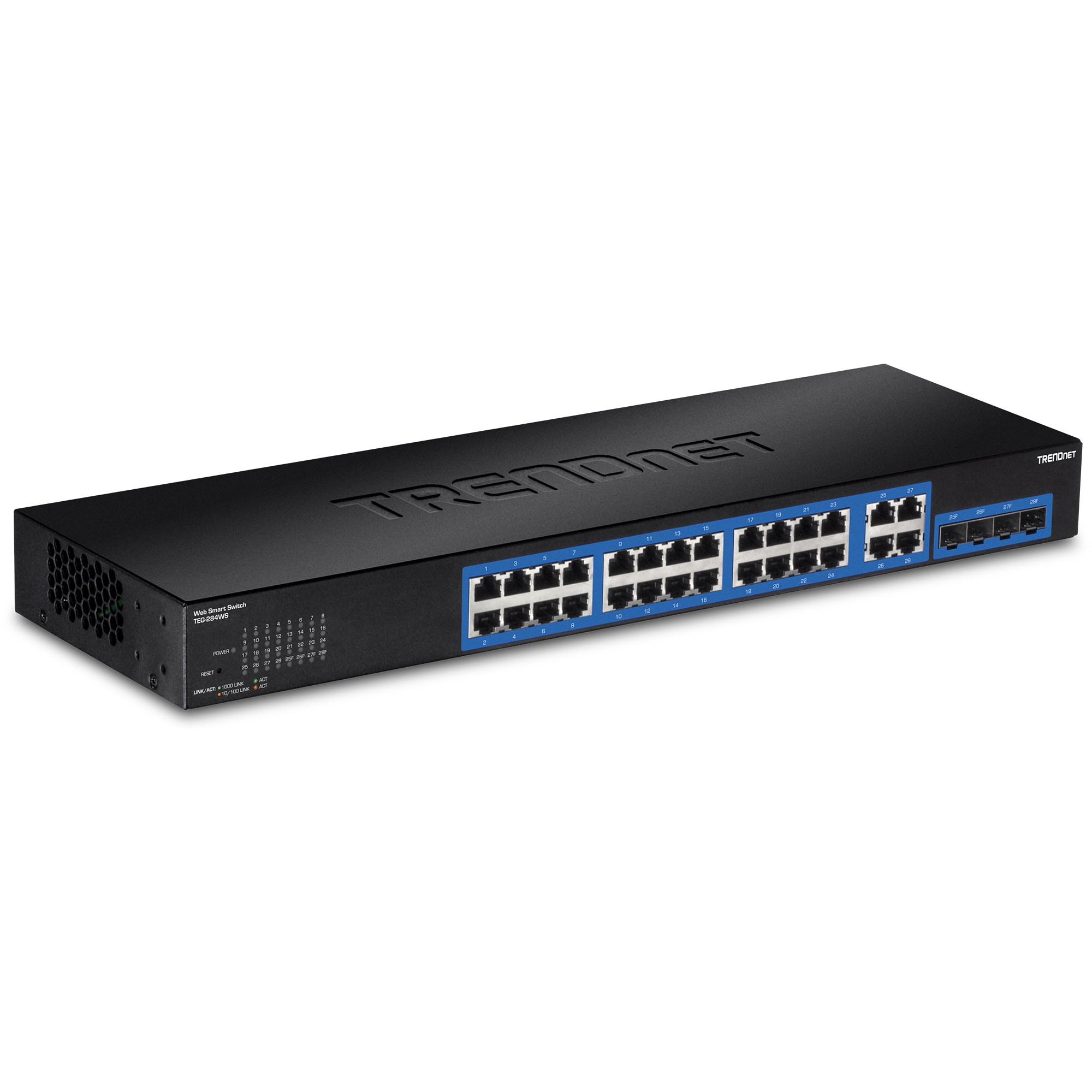 Switch Administrable TRENDnet de 28 puertos gigabit y 4 SFP