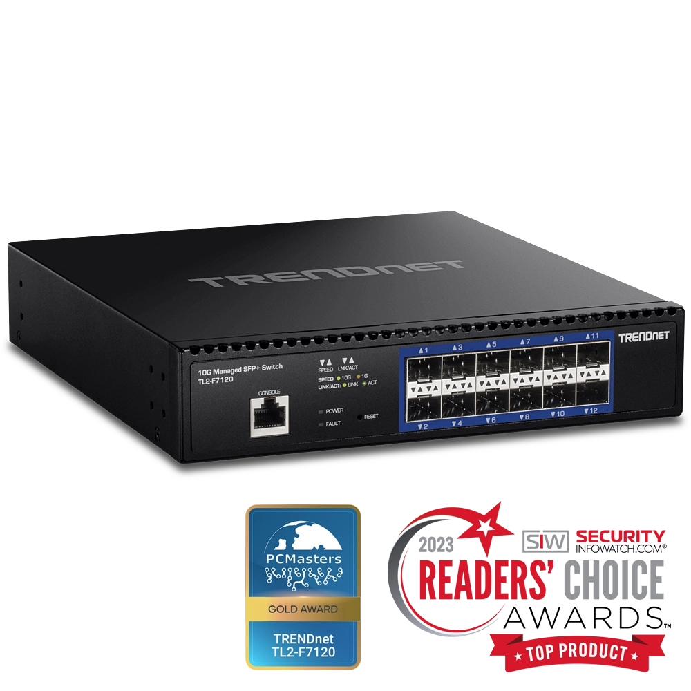 Switch capa 2 TRENDnet de 12 puertos SFP+ 10G