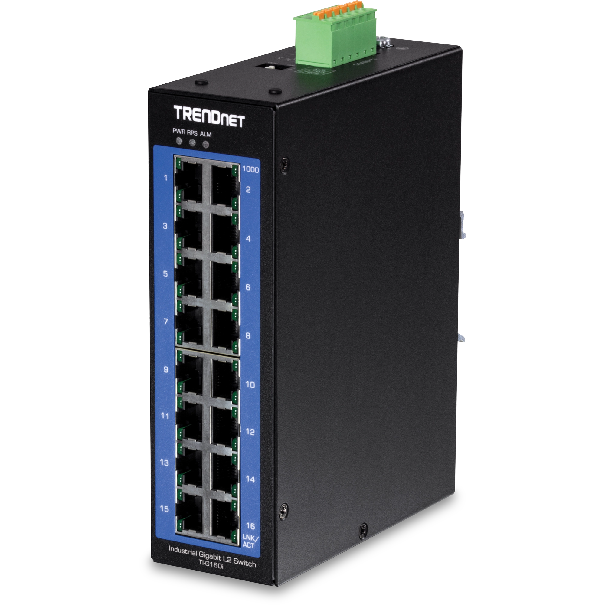 Switch industrial TRENDnet web smart de 16 puertos Gigabit