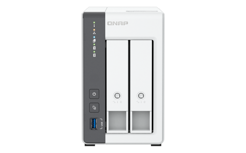 Servidor NAS QNAP 2 bahías, 4-core, 4GB RAM