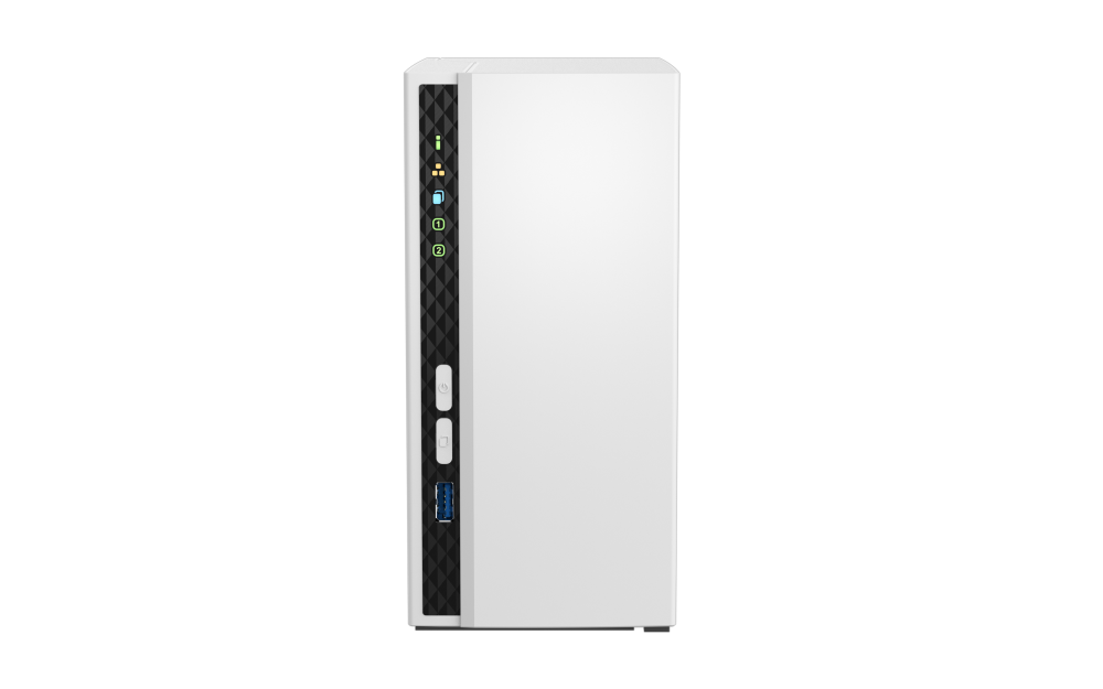 Servidor NAS QNAP 2 bahías torre, 4-core 2.0GHz, 2GB RAM