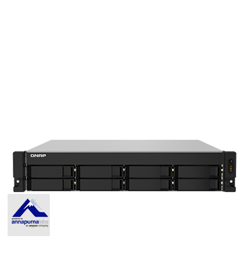 Servidor NAS QNAP 8 bahías rack, 4-core 1.7GHz, 4GB RAM