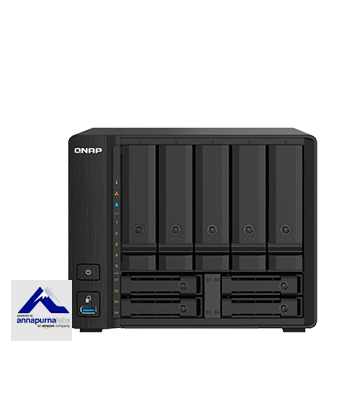 Servidor NAS QNAP 9 bahías torre, 4-core 1.7GHz, 4GB RAM
