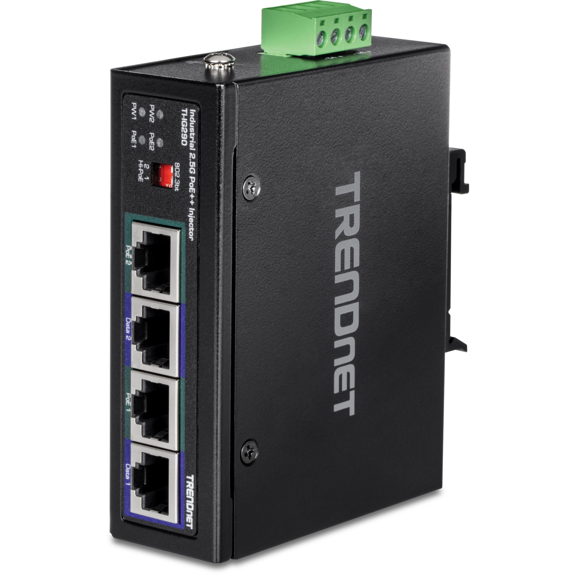 Inyector industrial TRENDnet 2.5G PoE++ hasta 95W