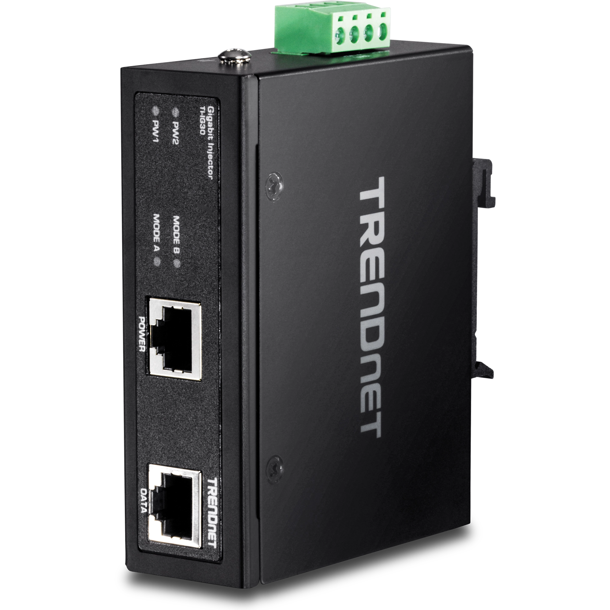 Inyector industrial TRENDnet Gigabit PoE+ hasta 30W