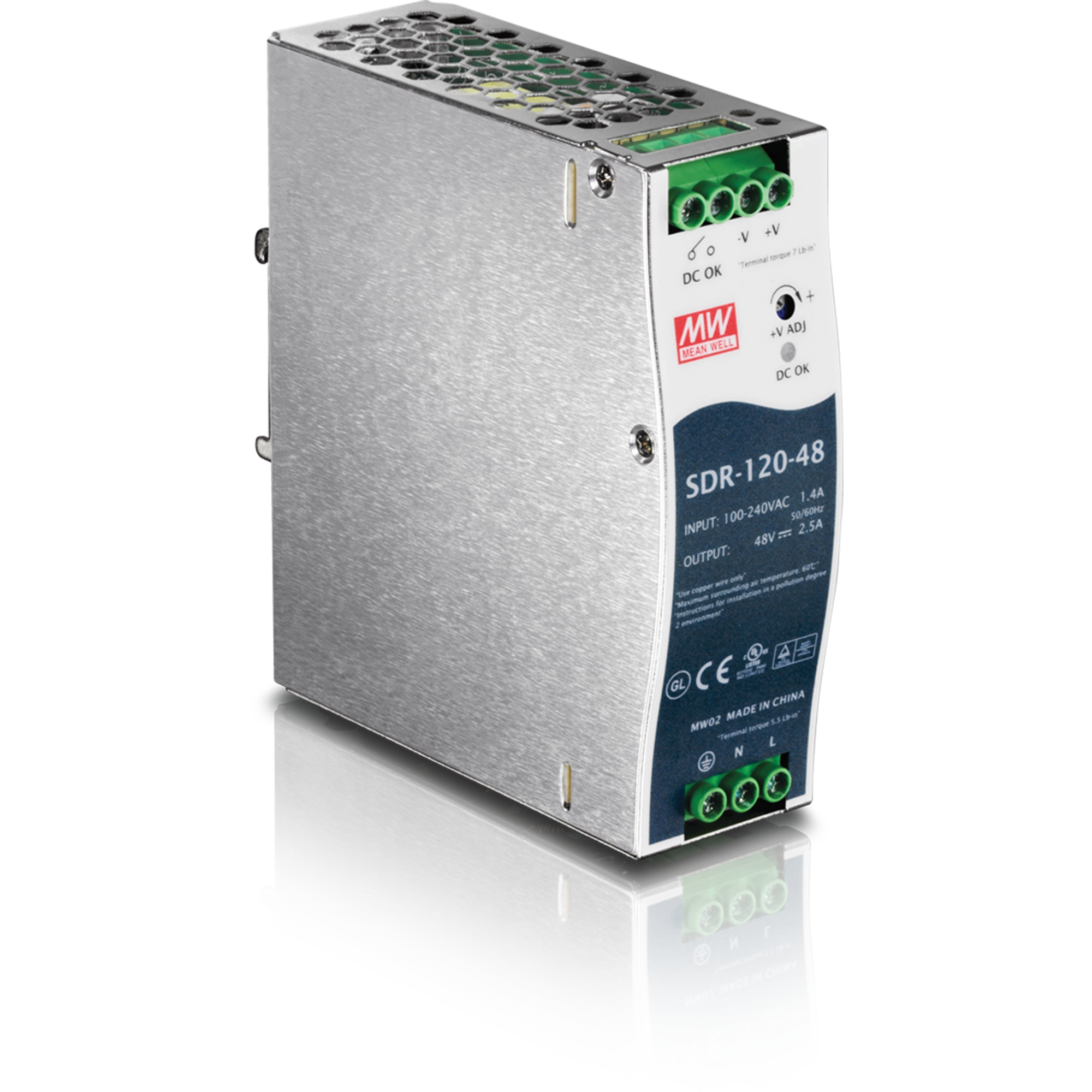 Fuente industrial TRENDnet DIN-rail 120W