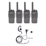 Kit de 4 radios TX600 con 4 TXEHK
