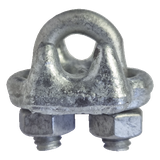 Nudo/ Perro/ Abrazadera Acero Forjado para Cable de 1/4" Galv. por Inmersión en Caliente.