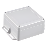 Gabinete Plástico Gris para Exterior (IP65) de 120 x 120 x 60 mm Cierre por Tornillos.