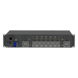 PDU G5 Monitoreable y Switchable (MS) para Distribución de Energía, Enchufe de Entrada NEMA L6-30P, Con 12 Salidas C13 y 4 Salidas C19, Horizontal 19in, 208 Vca, 30 Amp, 2UR