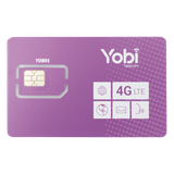 SIM Yobi para dispositivos móviles 3G/4G con recarga de 3.5GB cada mes durante 1 año de servicio (solo datos)