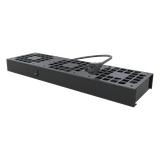 Kit de 3 Ventiladores 110 Vca (12 x 12 cm) con Clavija para Gabinete de Piso