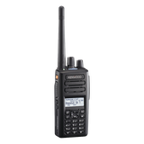 Radio portátil UHF 400-520 MHz, 260 Canales, Digital NXDN-DMR-Análogo, GPS, Bluetooth, IP67, 2 Pines, Incluye Batería-Antena-Cargador-Clip.