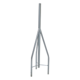 Tramo de Remate / Copete, tubo industrial 1 1/4" con tubo central 2 3/8" galvanizado por inmersión en caliente.