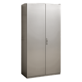 Gabinete de Acero Inoxidable IP55 (1000 x 2200 x 400 mm) con Placa Interna Galvanizada.